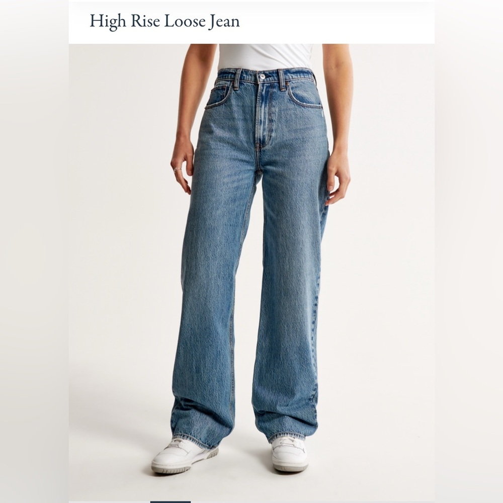 Abercrombie and Fitch High Rise Loose Jean